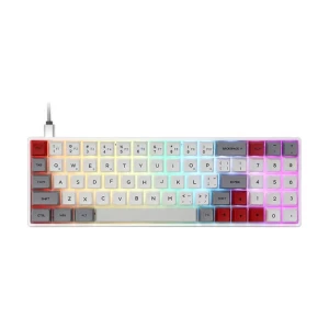 Skyloong SK71S Dual Mode RGB Hot Swap (Red Switch) White Mechanical Gaming Keyboard