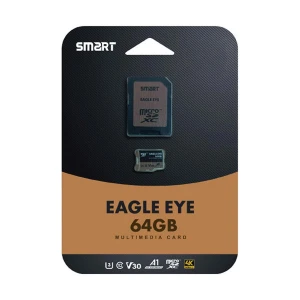 Smart Eagle Eye 64GB MicroSDXC UHS-I U3 V30 A1 Class10 Memory Card with Adapter #E.EYE-64-03