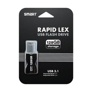 Smart Rapid Lex 128GB USB 3.1 Black & Gray Plastic Body Pen Drive #R.LEX-128-01