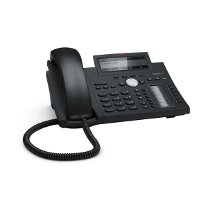 SNOM D345 12-SIP PoE Desk Black IP Phone Set without Adapter