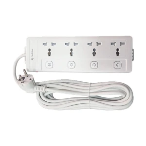 SOLITINE 2 Pin 4 Port White Power Strip # S2P-4-3M (3 Meter)