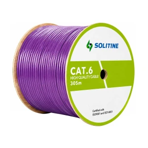 Solitine Cat-6 S/FTP, 305 Meter, Violate Network Cable