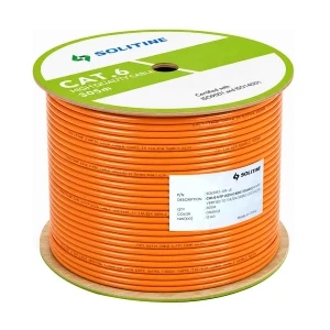 Solitine Cat-6 U/UTP, 305 Meter, Orange Network Cable #SOL6157-OR-LS