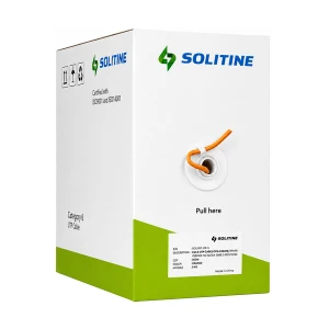 Solitine Cat-6 U/UTP, 305 Meter, Orange Network Cable #SOL5157-OR-U