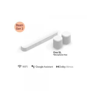 Sonos 5.0 Set with Beam (Gen 2) and One SL White