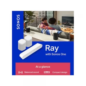 Sonos 5.0 Set with Ray and One White
