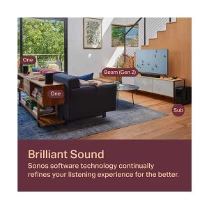 Sonos 5.1 Set with Beam (Gen 2), Sub and One Black