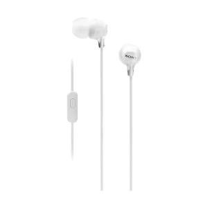 Sony MDR-EX15AP White Wired Earphone (6 Month Warranty)