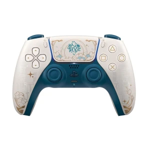 Sony PlayStation DualSense Genshin Impact Limited Edition Off White & Dark Teal Blue Wireless Controller (for PS5) (No Warranty)
