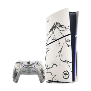 Sony PS5 Black Limited Edition White & Black Gaming Console with 1x Wireless Controller and Ghost of Yotei without Game Bundle (Digital and ODD) (USA Edition)