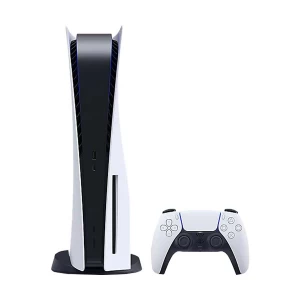 Sony PS5 Black & White Gaming Console with 1x Wireless Controller and Horizon Forbidden West Game Bundle (Digital and ODD)