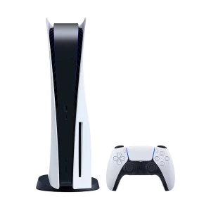 Sony PS5 Black & White Gaming Console with 1x Wireless Controller (Digital and DVD)