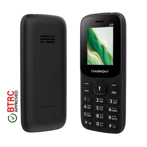 Symphony A21 Ink Black Feature Phone (Dual Sim)