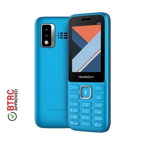 Symphony D43 Cyan Blue Feature Phone (Dual Sim)