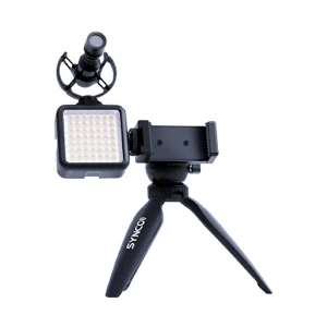 SYNCO Vlogger Kit 2 Smartphone Vlogging Kit with Microphone, Fill light, Phone Holder, Tripod