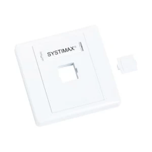 Systimax Cat-6 M10CF White Modular Faceplate #760200428 (1 Port)