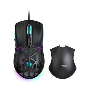 T-wolf G520 RGB Wired Black Gaming Mouse