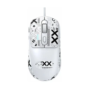T-wolf G580 Wired White Optical Mouse With Grip Tape