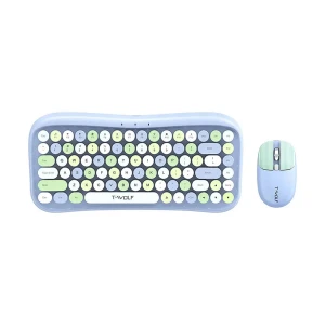 T-wolf TF660 Blue Wireless (Dual Mode) Keyboard & Mouse Combo