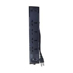 Targus 3 Pin 4 Port Black Power Strip #APS13AP-50, (2x USB)