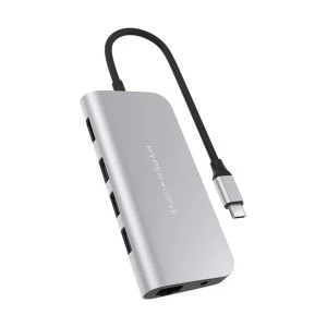 Targus HD30F Type-C Male to Tri USB, Type-C, HDMI, SD, MicroSD, LAN & Audio Female Silver Multi-Interface HUB #HPR-HD30F-SIL-GL-50 / HD30F-SILVER