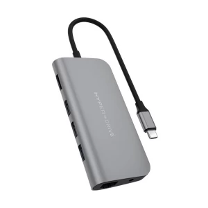 Targus HD30F Type-C Male to Tri USB, Type-C, HDMI, SD, MicroSD, LAN & Audio Female Space Gray Multi-Interface HUB #HPR-HD30F-GRY-GL-50 / HD30F-GRAY