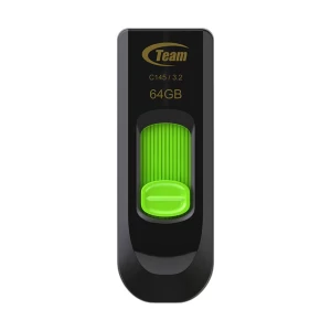Team C145 64GB USB 3.2 Black-Green Pen Drive #TC145364GG01