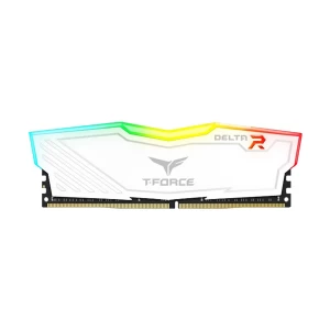 TEAM Delta RGB 16GB DDR4 3200MHz White Gaming Desktop RAM #TF4D416G3200HC16F01