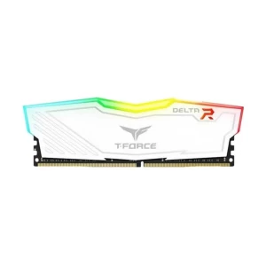 TEAM Delta RGB 8GB DDR4 3200MHz White Heatsink Gaming Desktop RAM #TF4D48G3200HC16C01