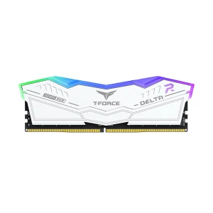 Team T-Force Delta RGB 16GB DDR5 6200MHz White Heatsink Gaming Desktop RAM #FF4D516G6200HC38A01
