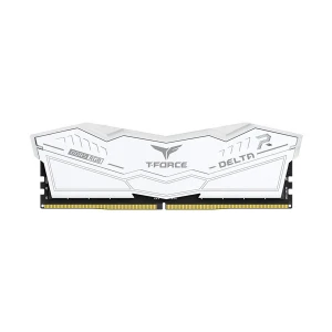 TEAM T-Force Delta RGB 8GB DDR5 6000MHz White Heatsink Gaming Desktop RAM #FF4D58G6000HC38A01