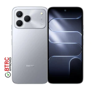 Tecno Spark 50 4GB RAM, 128GB ROM Titanium Grey Smartphone (Dual Physical Sim)