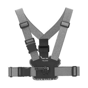 Telesin Chest Strap Front Rear Double Body Mount for Action Cameras #GP-CGP-T06