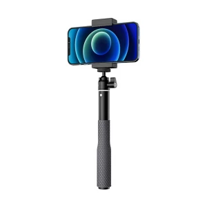 TELESIN Extendable Aluminum Black Selfie Stick with Tripod
