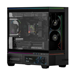 Thermalright TL-M10 Vision Mid Tower Black (Tempered Glass Window) M-ATX Gaming Desktop Case