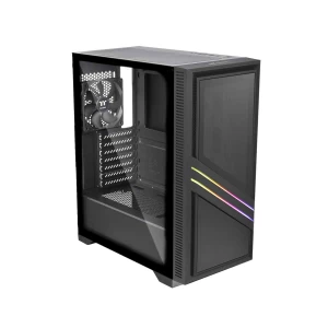 Thermaltake Versa T35 TG RGB Mid Tower Black Desktop Casing #CA-1R7-00M1WN-00