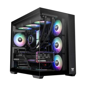 Thermaltake View 380 TG ARGB Mid Tower Black ATX Gaming Desktop Casing #CA-1Z2-00M1WN-00