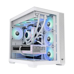 Thermaltake View 380 TG ARGB Mid Tower Snow ATX Gaming Desktop Case #CA-1Z2-00M6WN-00