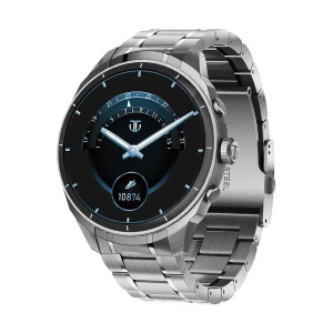 Titan Heritage Premium Amoled Display Bluetooth Calling Silver Smart Watch With All SS Design