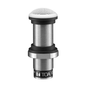 TOA EM-600 Wired Black & Silver Flush-Mount Boundary Microphone