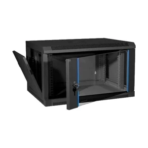 Toten 4U 600x450 Glass Door Wal Mount Rack