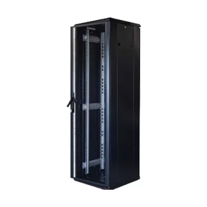Toten G3 Series 42U 600x1000 Standing Floor Server Cabinet with Glass Front Door and Vented Plate Rear Door #G3.6042.9801