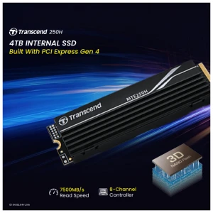 Transcend 250H 4TB M.2 2280 (M-Key) PCle Gen4x4 SSD #TS4TMTE250H