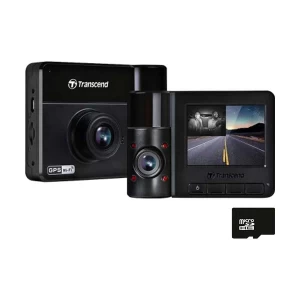 Transcend DrivePro 550B Dual Lens Dash Camera with 64GB microSD Card (1 Year Warranty)