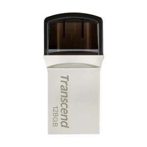 Transcend JetFlash 890S 128GB USB 3.1/Type C OTG Silver Pen Drive (TS128GJF890S)