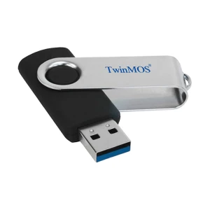 Twinmos X3 128GB USB 3.2 Black-Silver Pen Drive