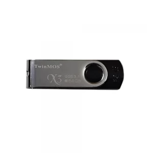 Twinmos X3 64GB USB 3.1 Gen 1 Black-Silver Pen Drive