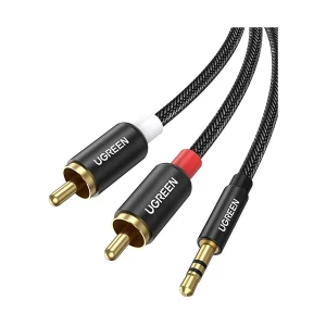 UGREEN AV116 (60240) 3.5mm Male to 2 RCA Male, 1 Meter, Audio Cable # 60240