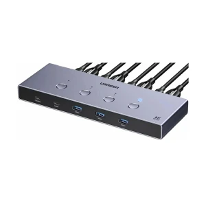 UGREEN AK701 (55397) HDMI KVM Gray Switch with 4 USB Port #55397