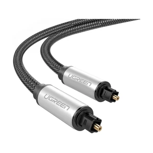 Ugreen AV108 (10542) Toslink Male to Male, 1.5 Meter, Black & Gray Optical Audio Cable # 10542